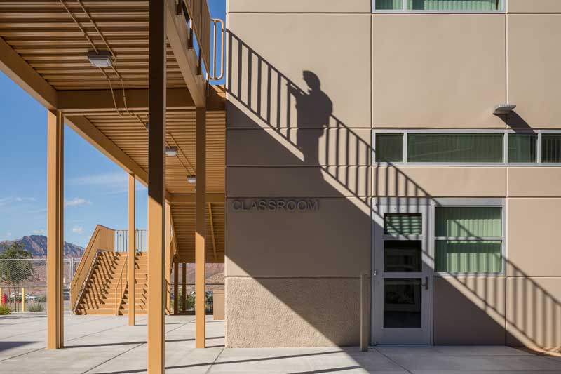 Josh Stevens Elementary School Exterior Walkway by Michael Tessler