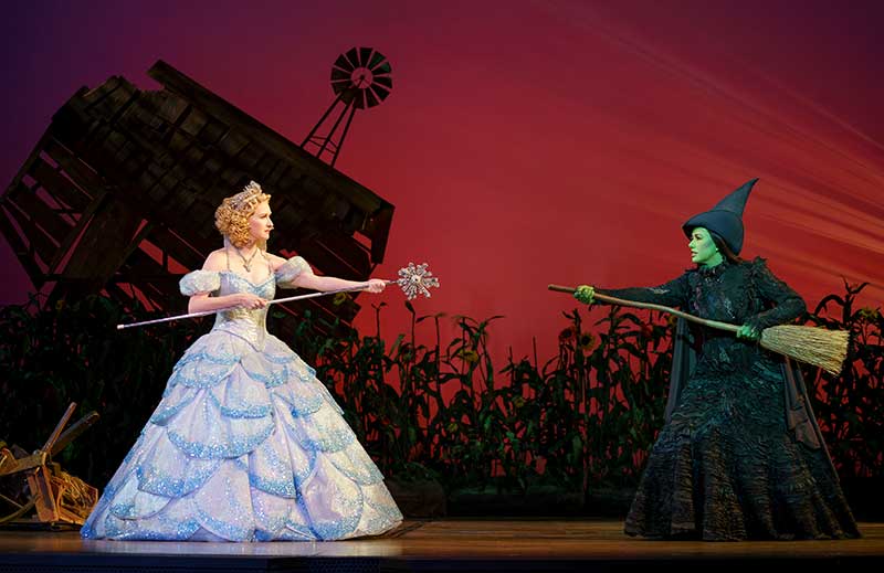 Erin Mackey and Mariand Torres in WICKED. Photo by Joan Marcus