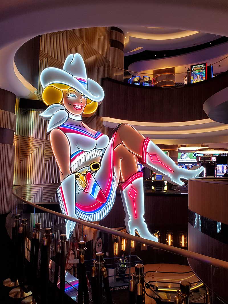 Fully-restored, iconic Vegas Vickie neon sign