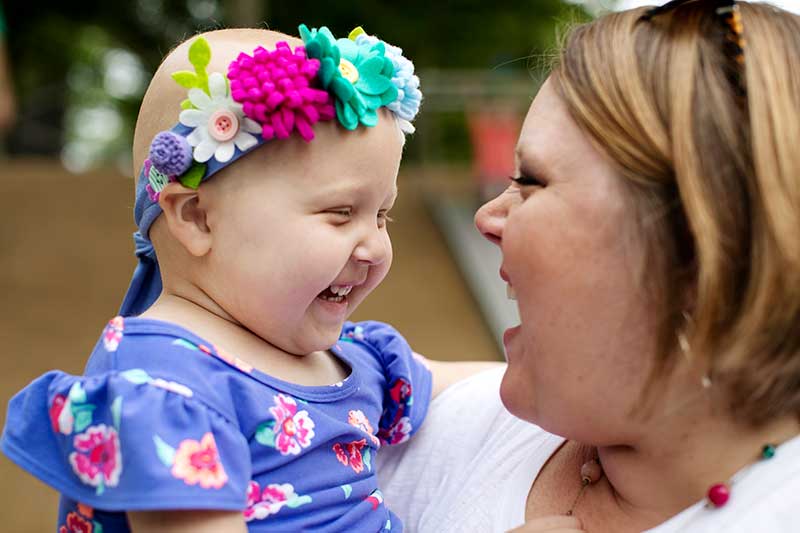 St. Jude patient Olivia, diagnosed with blood cancer.