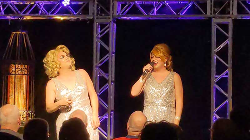 Vita summers and Kitty Delmar perform during Faaabulous! The Show - photo by Samuel Novak