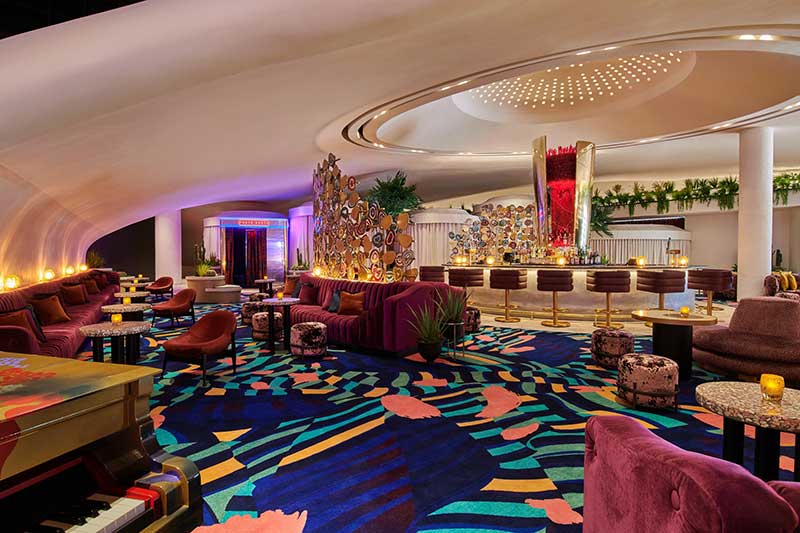Commons Club Lounge at Virgin Hotels Las Vegas