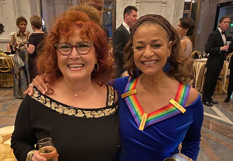 Melissa Manchester with Debbie Allen at the Kennedy Center, photo by Mila Baturin
