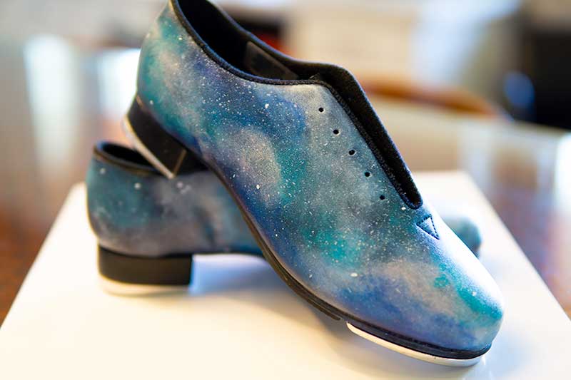 Galaxy-Themed Tap Shoes