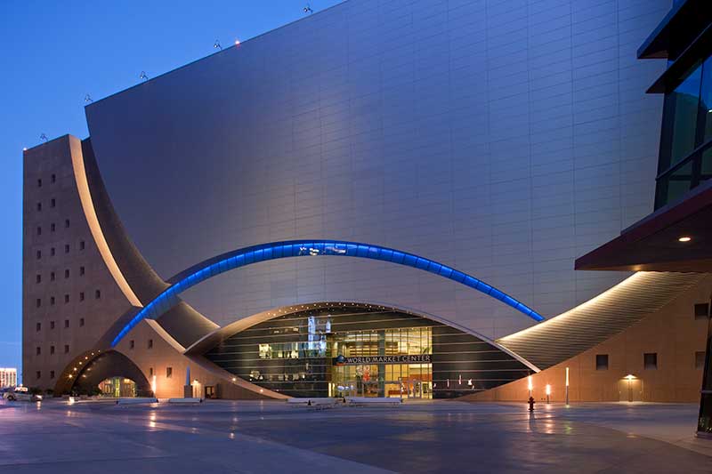 The World Market Center's iconic Building A opened in 2005.