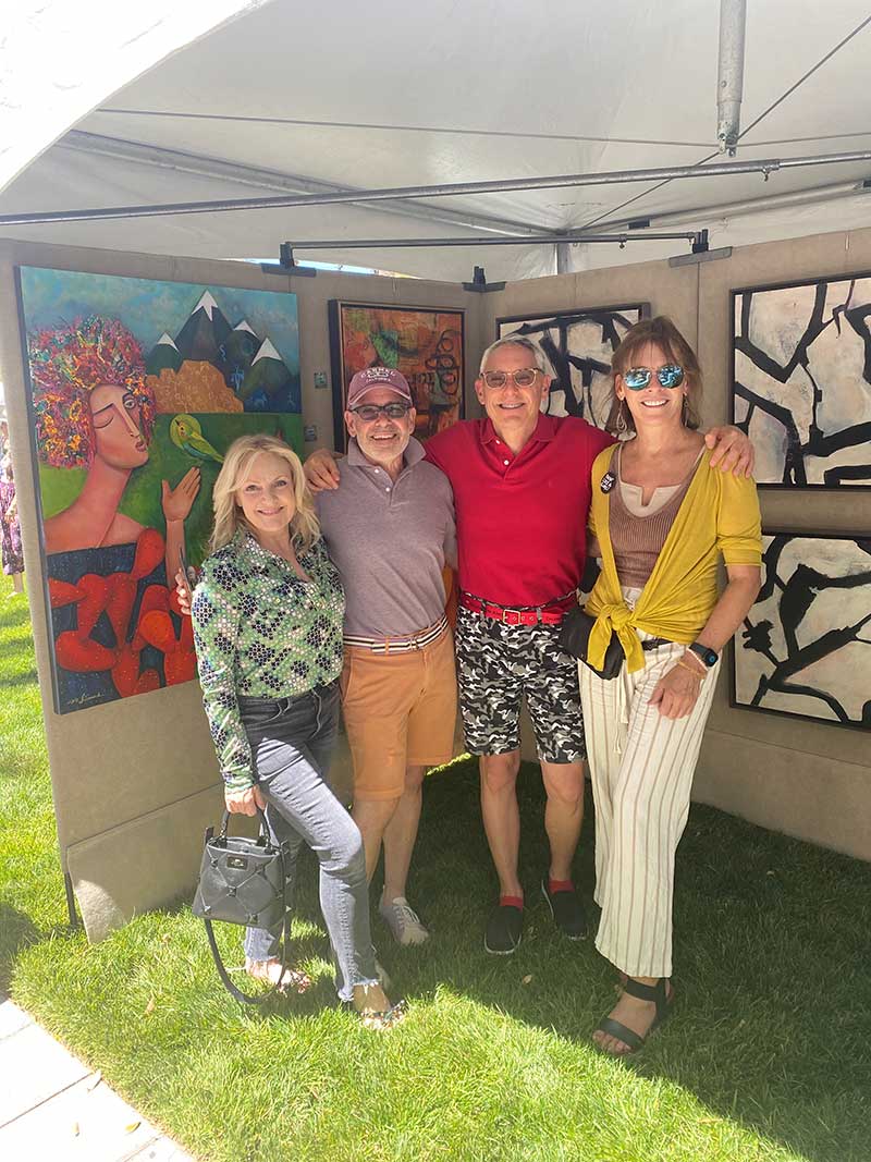 Heidi Sarno Strauss, Cary Vogel, Lance Robins, and Niki Sands at Symphony Park Arts Festival