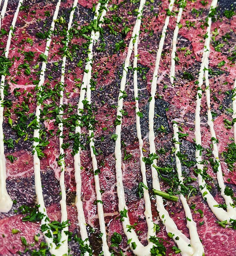 Via Brasil Beef Carpaccio