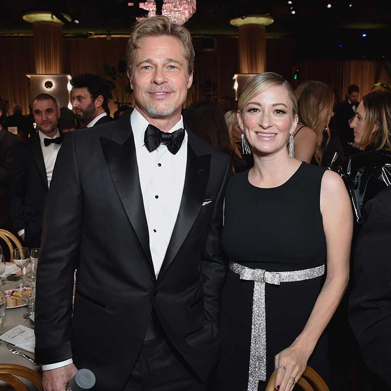 Brad Pitt and Olivia Hamilton during the 80th Annual Golden Globe Awards® - Photo by Stewart Cook for the HFPA