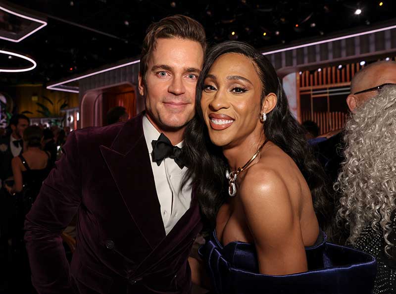 Matt Bomer and Michaela Jaé Rodriguez during the 80th Annual Golden Globe Awards® - Photo by Chelsea Lauren for the HFPA