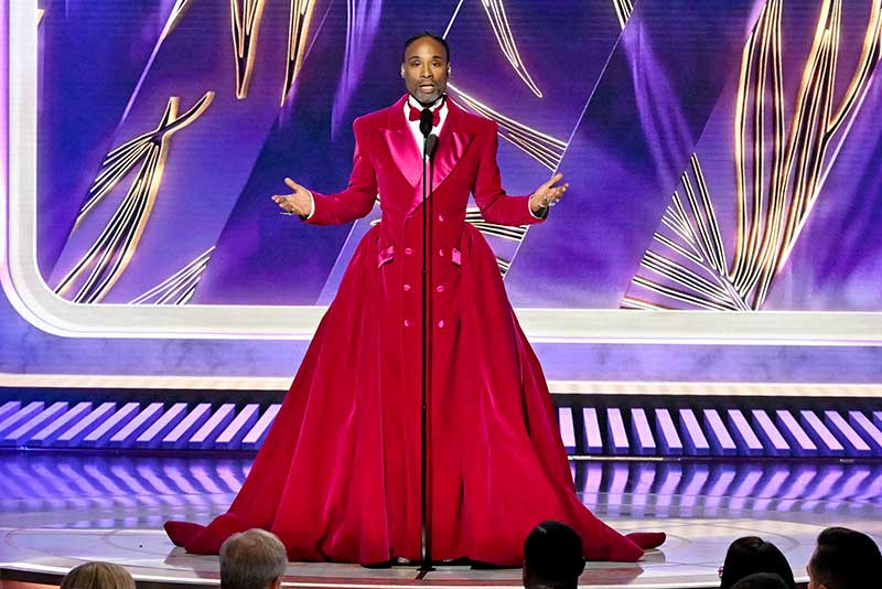 Billy Porter onstage during the 80th Annual Golden Globe Awards® - Photo by Earl Gibson for the HFPA