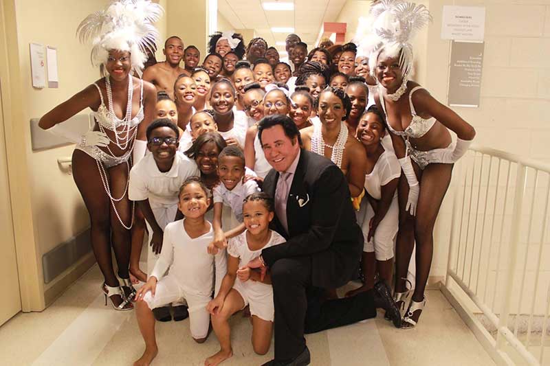 BITH performers and Wayne Newton at The Smith Center’s 5th Anniversary Celebration