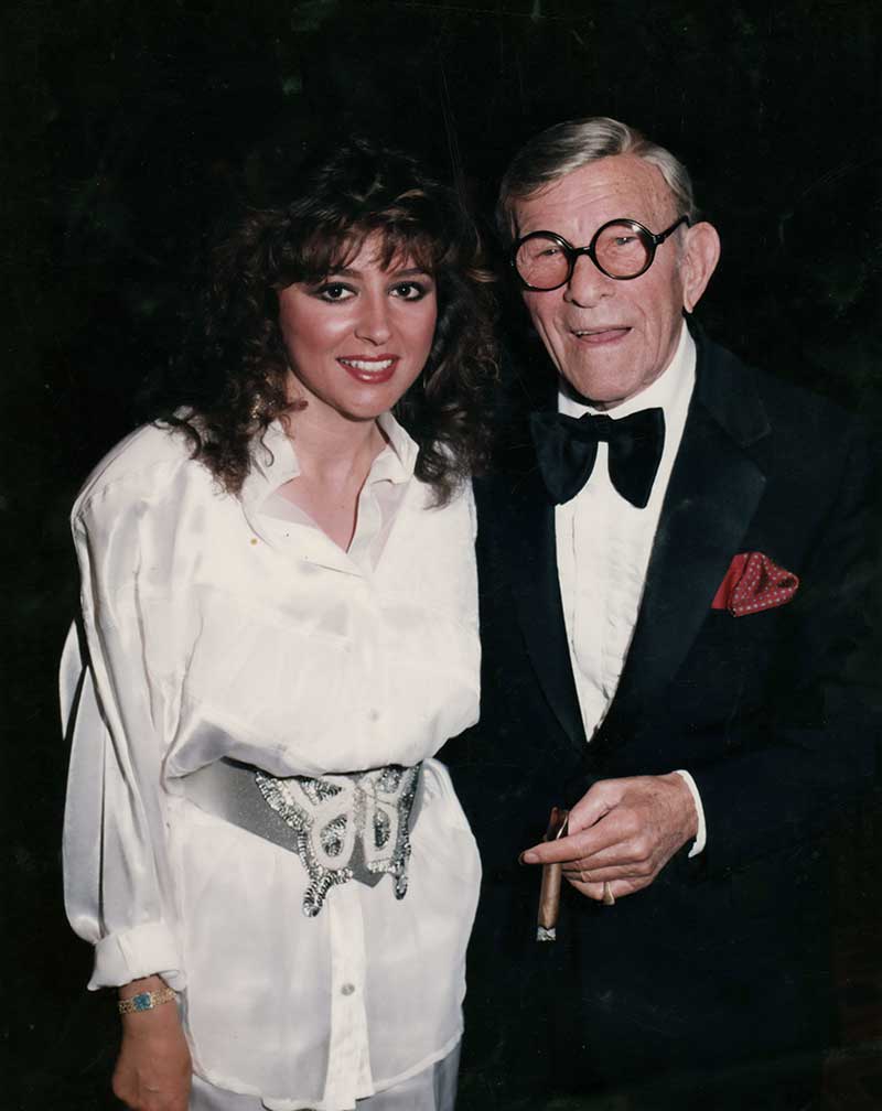 Marlene Ricci with George Burns