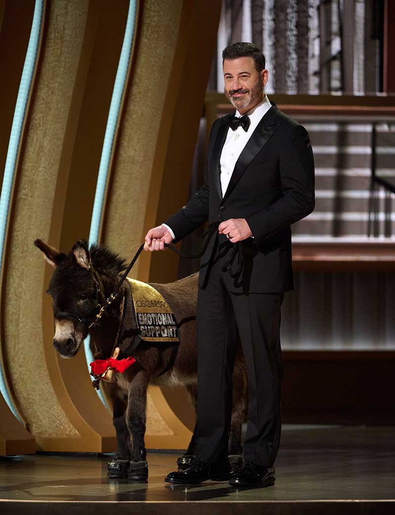 Jimmy Kimmel hosts the live ABC telecast of the 95th Oscars® at the Dolby® Theatre at Ovation Hollywood on Sunday, March 12, 2023. Photo by Blaine Ohigashi.