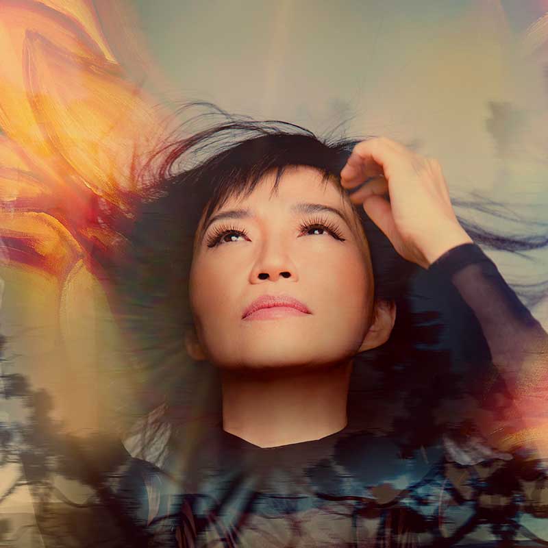 Euphoria album cover photo with Keiko Matsui by Raj Naik