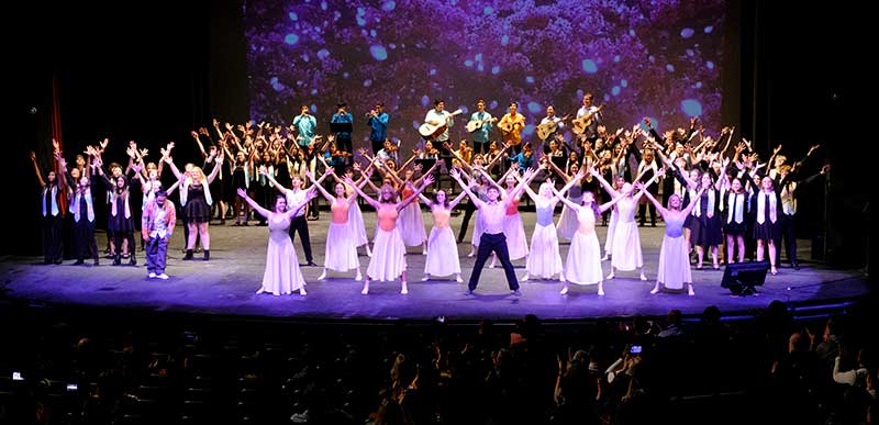 LVA vocal, dance and Mariachi students performing as hosts of the national Arts School Network Conference in October 2022.