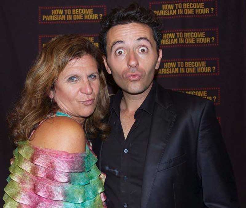 Photo of Sheryl Aronson with Olivier Giraud courtesy of Sheryl Aronson