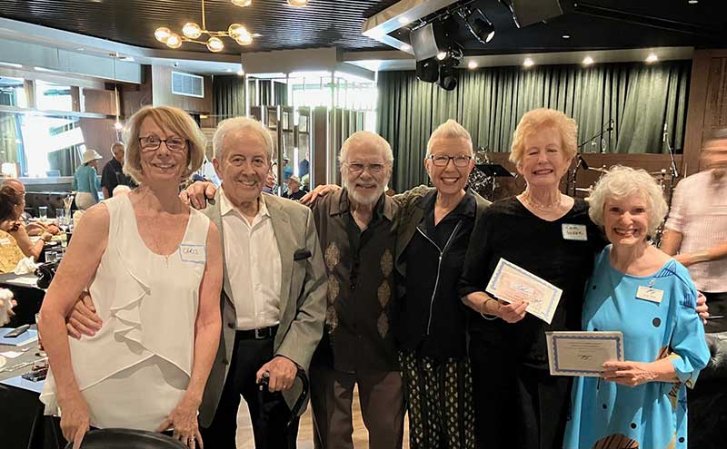 Above from left: LVJS Today - Chris and Greg Blando, Tom Hall, Jodi Warman, Cam Usher and Judy Tarte