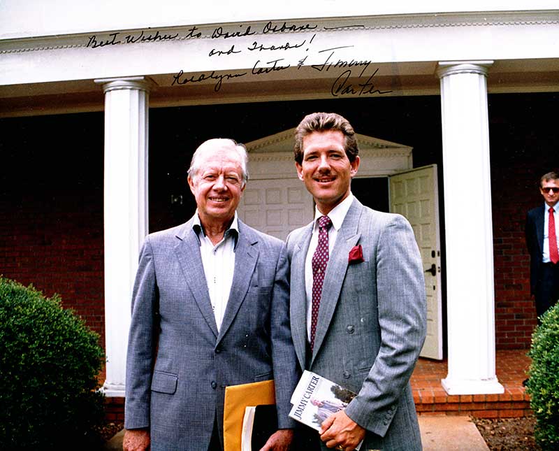 David Osborne with President Jimmy Carter.