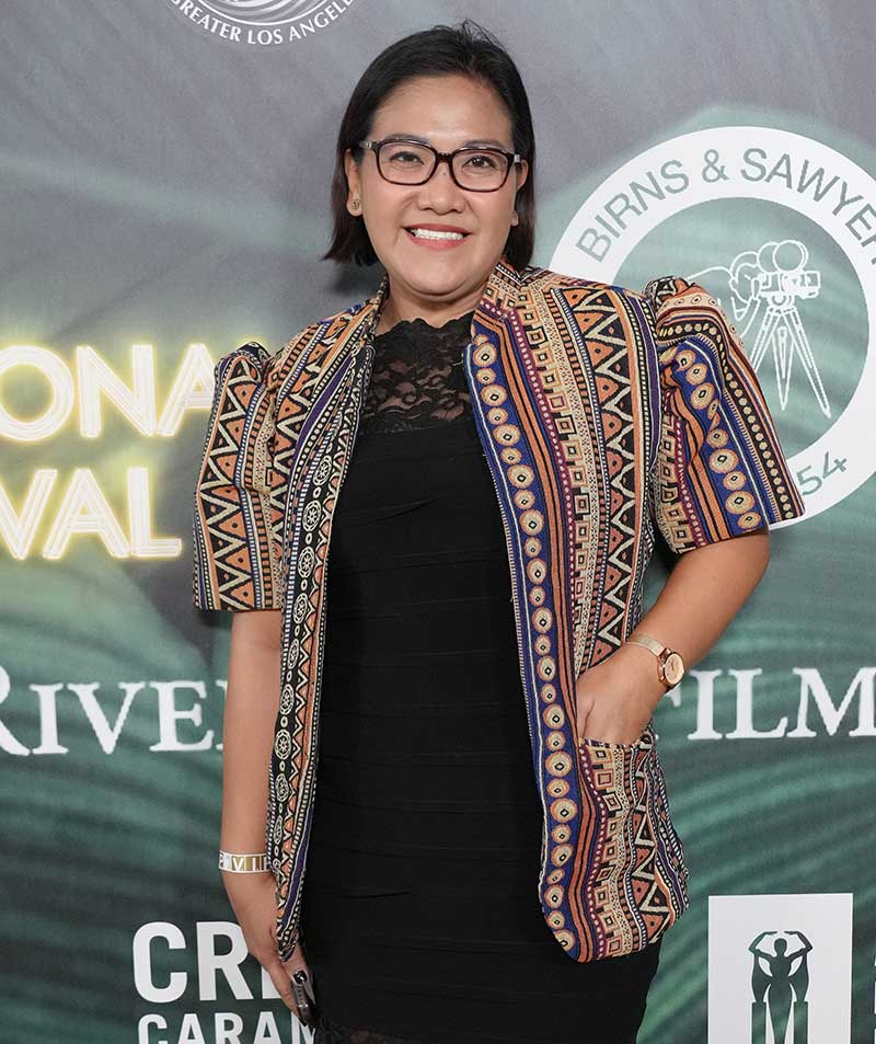MMFF Executive Director Atty. Rochelle Ona at the 2023 Manila International Film Festival Launch. (Photos By Sthanlee B. Mirador/Sipa USA)