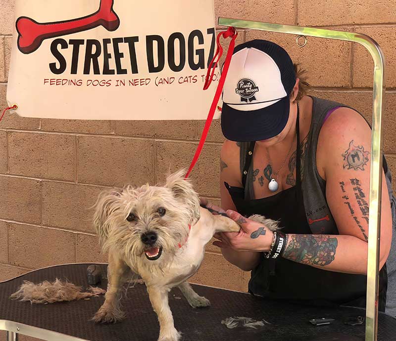 Grooming is one of the services provided by Street Dogz.