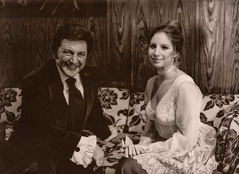 Liberace and Barbra Streisand, two of the many A-list artists who have performed on the International Theater stage. Photo courtesy of Westgate Las Vegas Resort & Casino