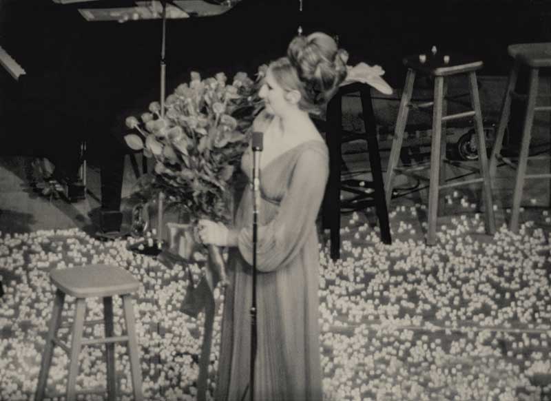 Barbra Streisand performing at the opening night of the International Hotel in 1969.