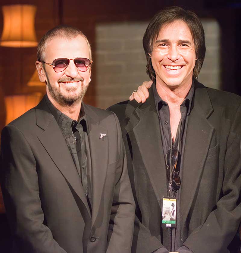Ringo Starr with Chris Carter, host of Breakfast with the Beatles. (Photo courtesy of Chris Carter)