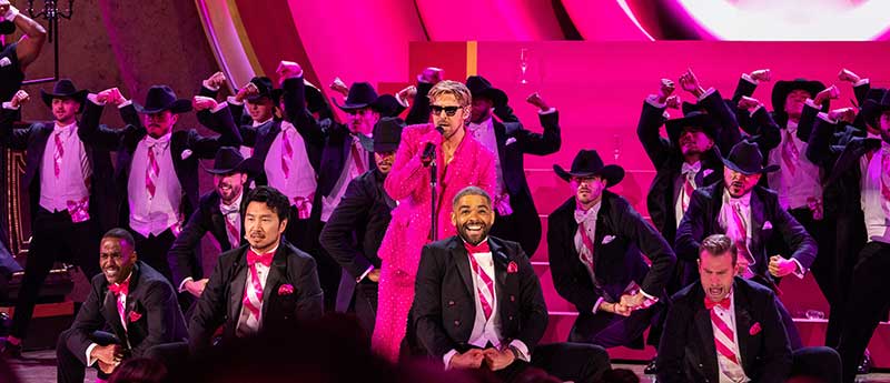 Ryan Gosling performs onstage during the live ABC telecast of the 96th Oscars® at the Dolby® Theatre at Ovation Hollywood on Sunday, March 10, 2024. Photo by Trae Patton.