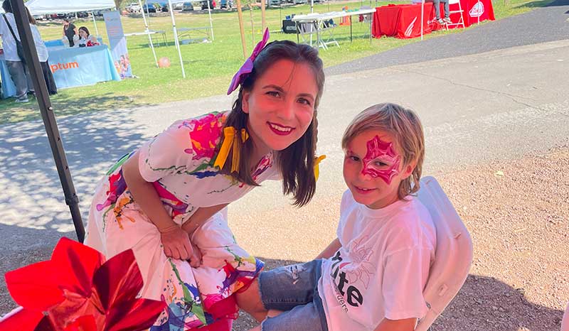 Children showed their support for the 2023 Unite for Bleeding Disorders Walk.