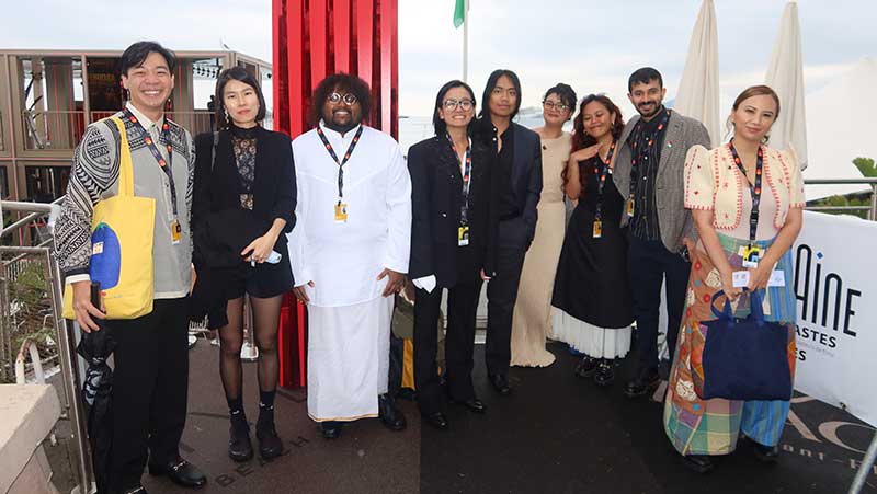 Some of the Filipino filmmakers who attended the 77th Cannes Film Festival. Photo by Janet Susan R. Nepales.