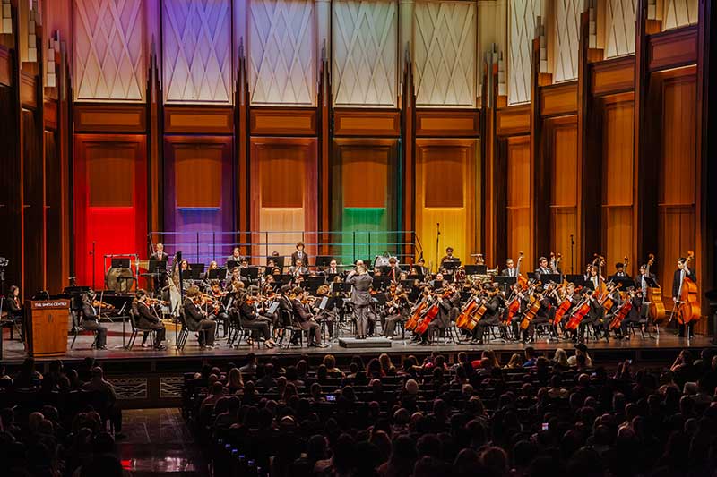 Above: The Young Artists Orchestra performs at The Smith Center. Photo by YAO/Liliana Tejo Vanegas 