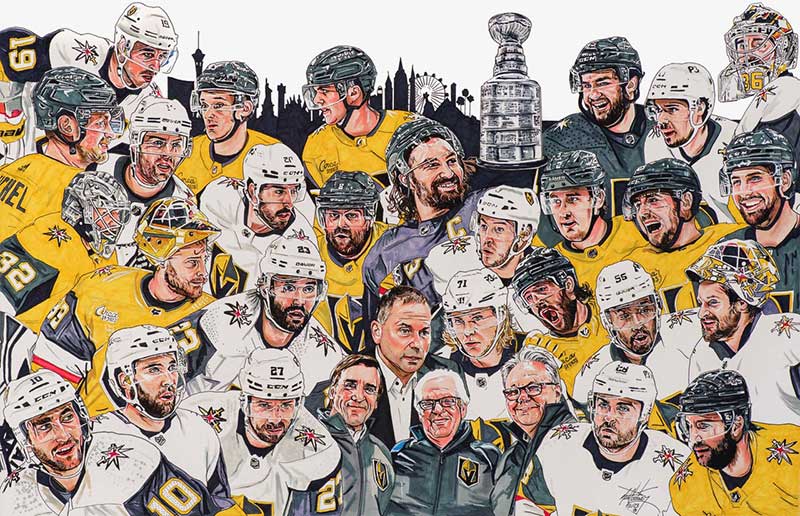 Vegas Golden Knights. Photo courtesy of Neal Portnoy