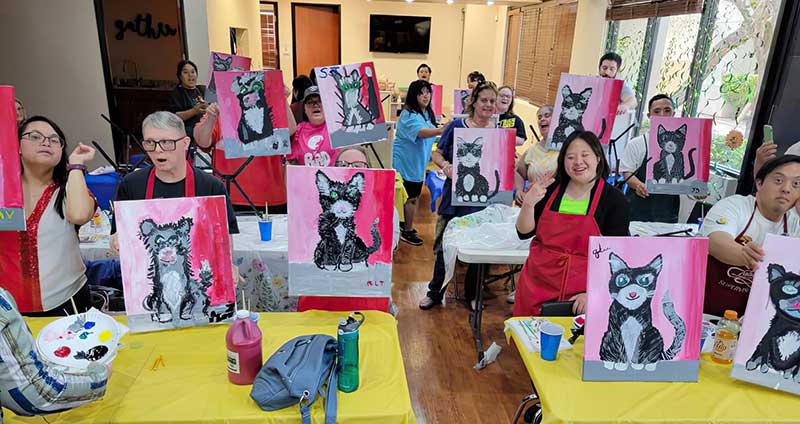 The Down Syndrome Organization of Southern Nevada offers art classes