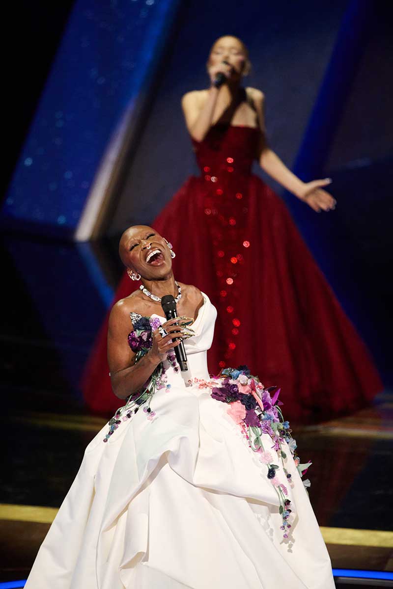Academy-Awards-003 Cynthia Erivo and Ariana Grande perform onstage during the live ABC Telecast of the 97th Oscars® at the Dolby® Theatre