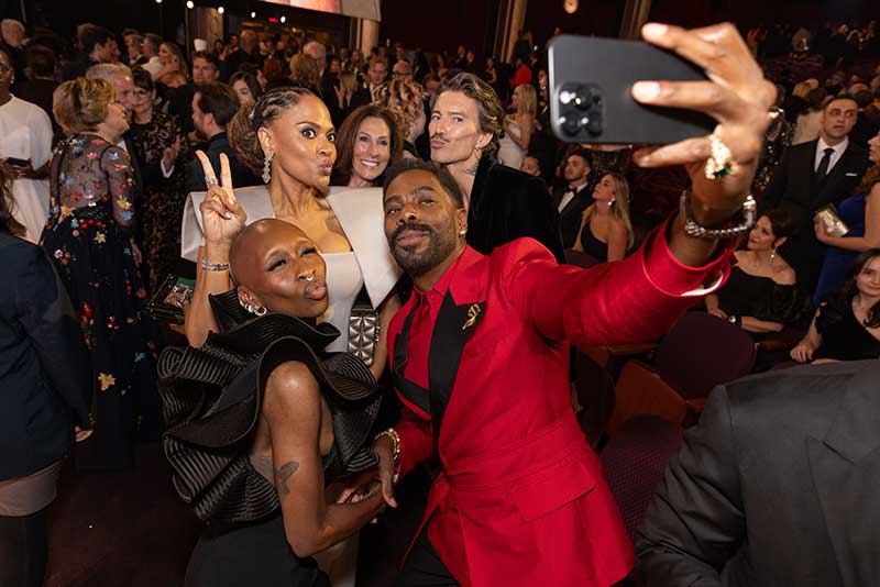 Academy-Awards-007 Cynthia Erivo, Ava DuVernay, Colman Domingo and Raúl Domingo at the live ABC Telecast of the 97th Oscars® at the Dolby® Theatre at Ovation Hollywood