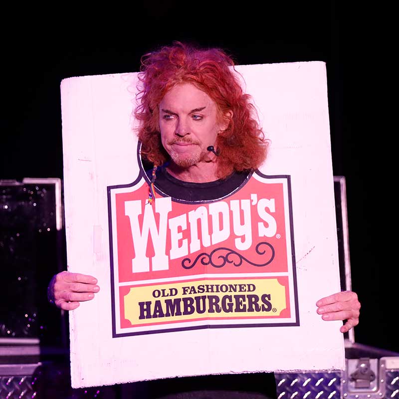 Carrot Top's Wendy's joke is always an audience favorite