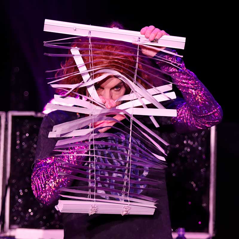 Carrot Top said the most fun he has each day is when he's onstage performing—and it shows