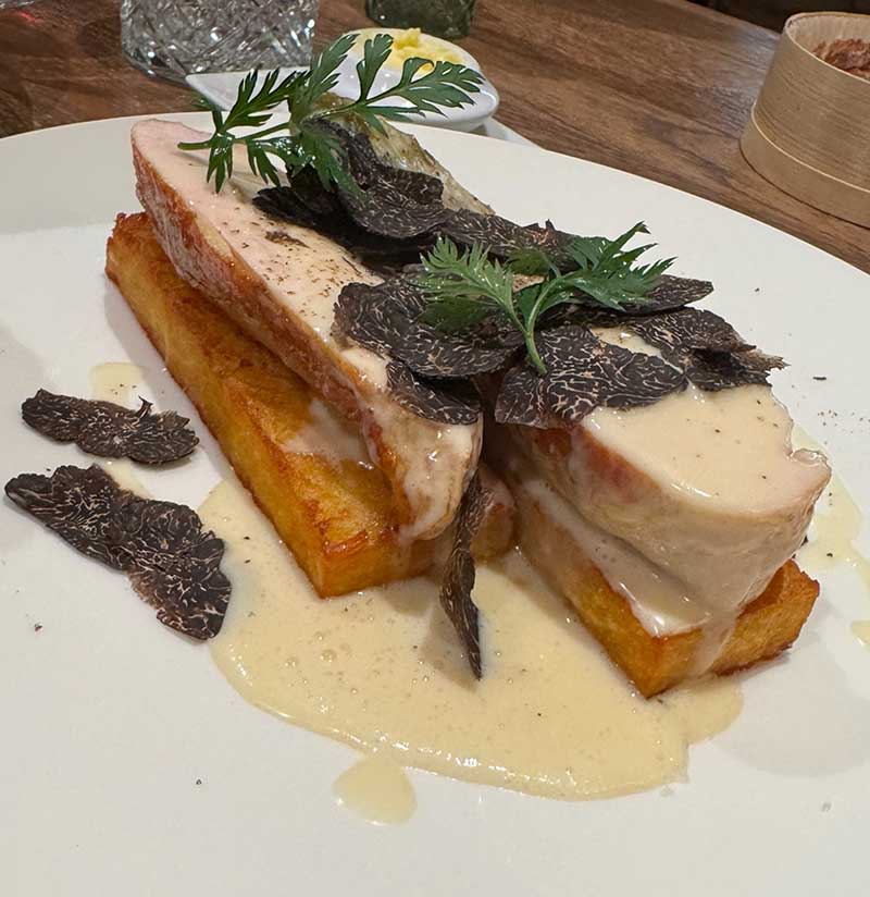 Black truffles at Michelin-starred restaurant LeMontBlanc at LeCrans