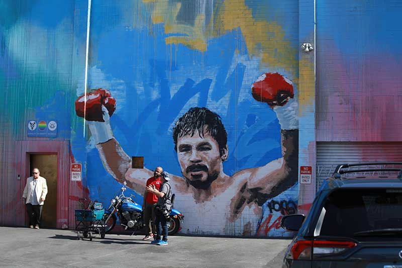 Mural on exterior of Vegas Stronger