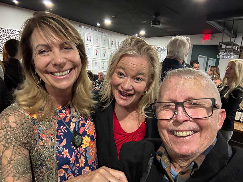 Brandi Thompson with Elaine & Scott Harris at D'Agostino's Trattoria's grand reopening