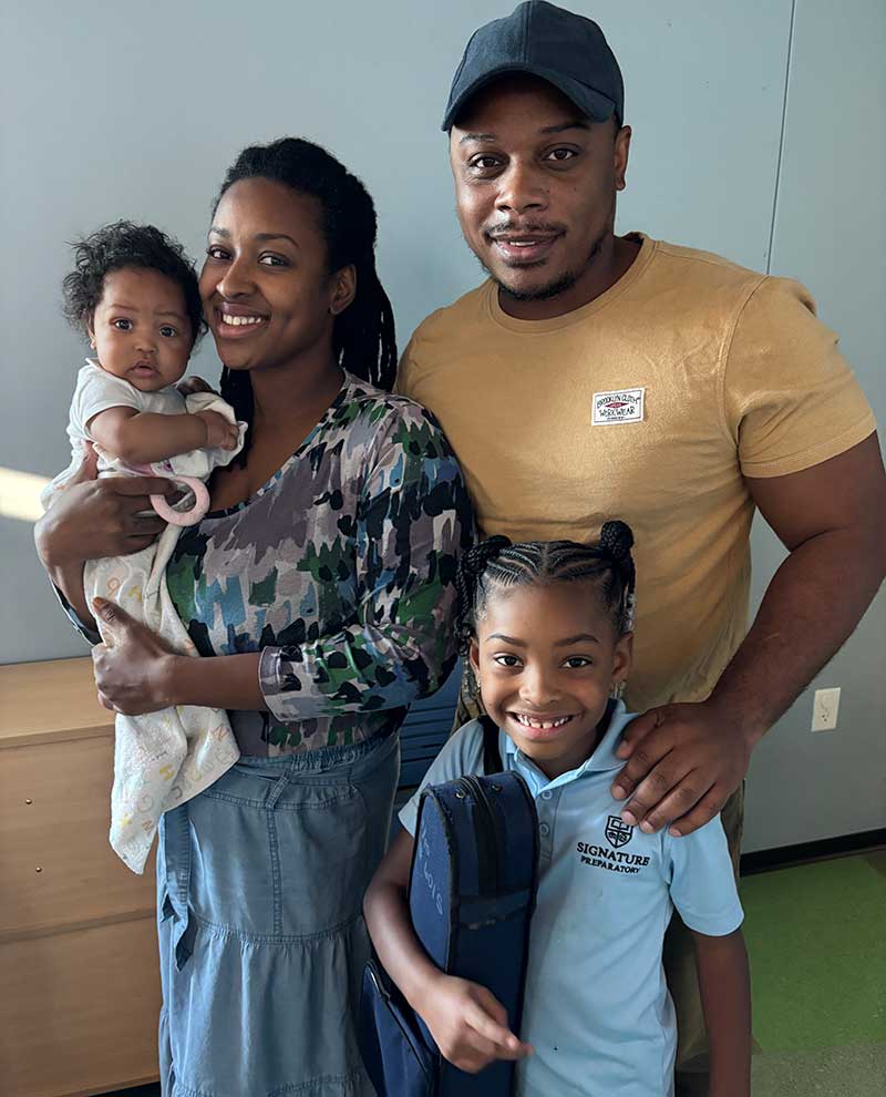 Zendayah Poindexter’s whole family celebrated new violins for her and her dad