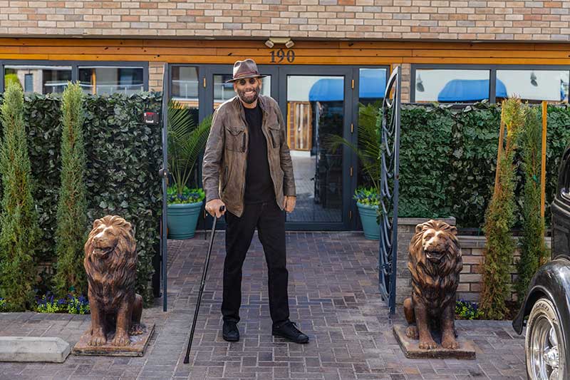 Richard Femenella, owner of Mae Daly's Fine Steaks & Whiskeys, outside the restaurant