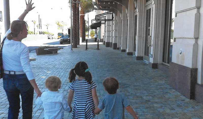 Dee with her grandkids