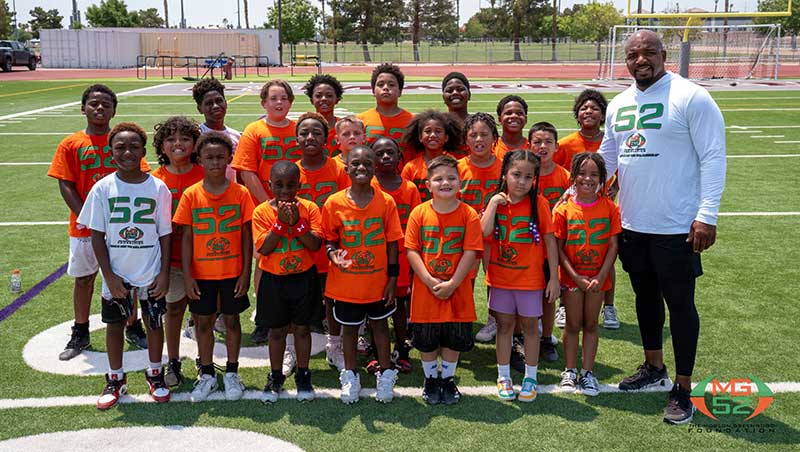 The next generation of athletes brought passion, smiles and hard work to the field at the Morlon Greenwood Foundation’s free youth football camp