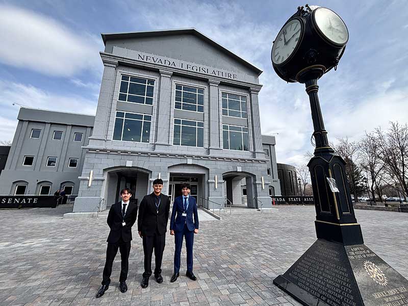 Leaders in Training students visit the Nevada State Legislature