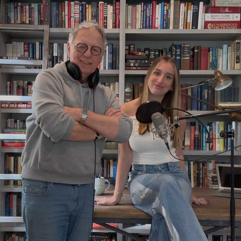  John Parenti with artist Sydney Cohen in his Newport Coast studio