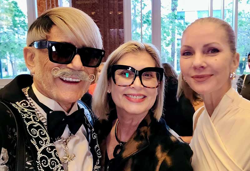 Doc Phineas, Laura Henkel and Eileen Olmos enjoying Passport to the City, UWSN's curated programming integrating art, culture and philanthropy.