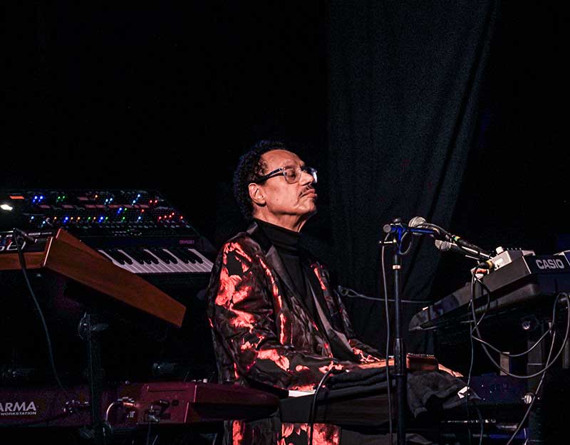 Larry Dunn at the keyboard