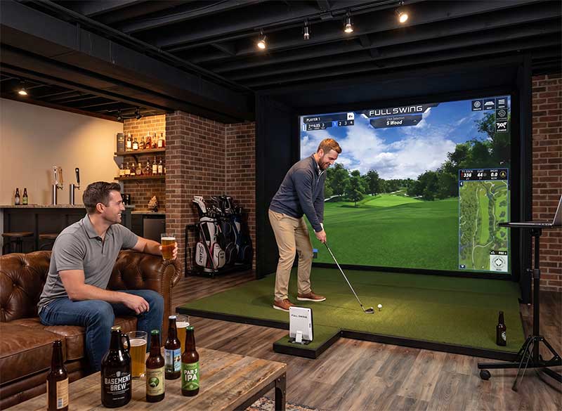 Conscious-Golfer-004 Golfers can enjoy advanced residential golf simulators that provide opportunities for year-round practice