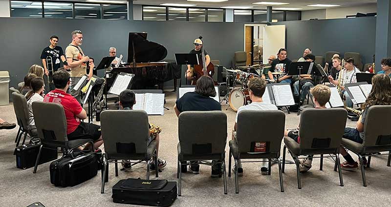 “Jammin’ with JOI” summer camp with mentors Eddie Rich, Dave Loeb, John Abraham and Ben Bernstein “Jammin’ with JOI” summer camp with mentors Eddie Rich, Dave Loeb, John Abraham and Ben Bernstein